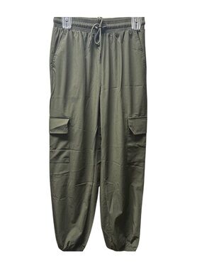 HALARA NWT Rosin Olive Green Mid Rise Casual Cargo Joggers Pants S